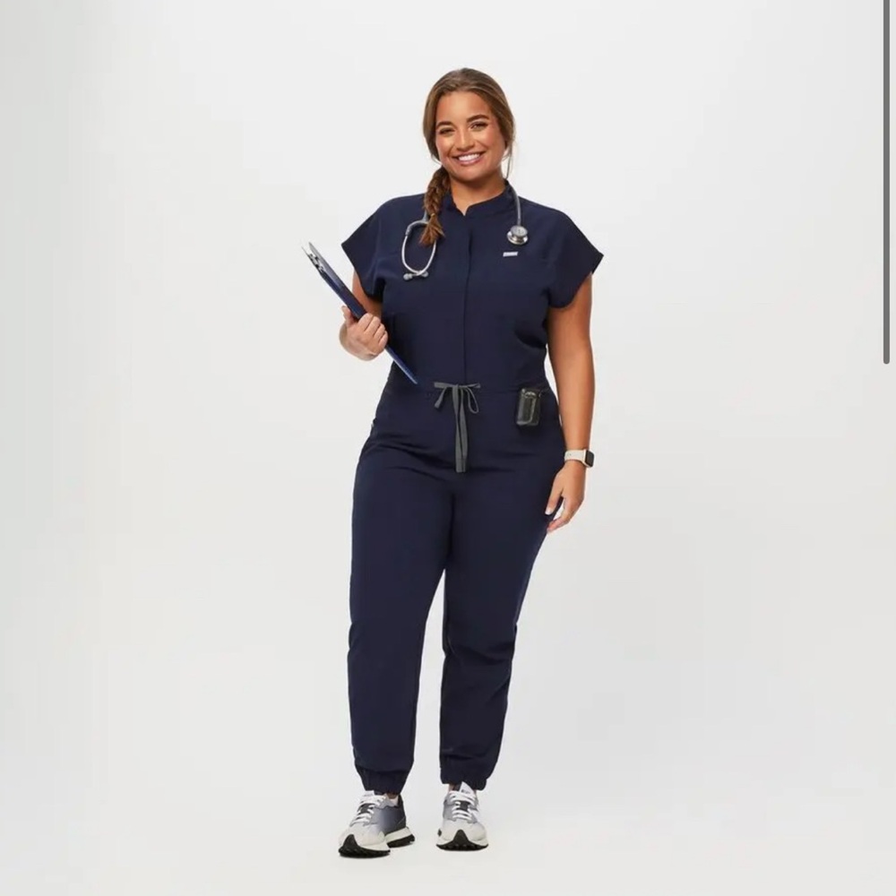 FIGS Dark Harbor Rafaela - Cargo Scrub Jumpsuit- 2XL / Dark Harbor - Picture 7 of 7